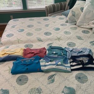 Lot of 7 izod short sleeve polos XL